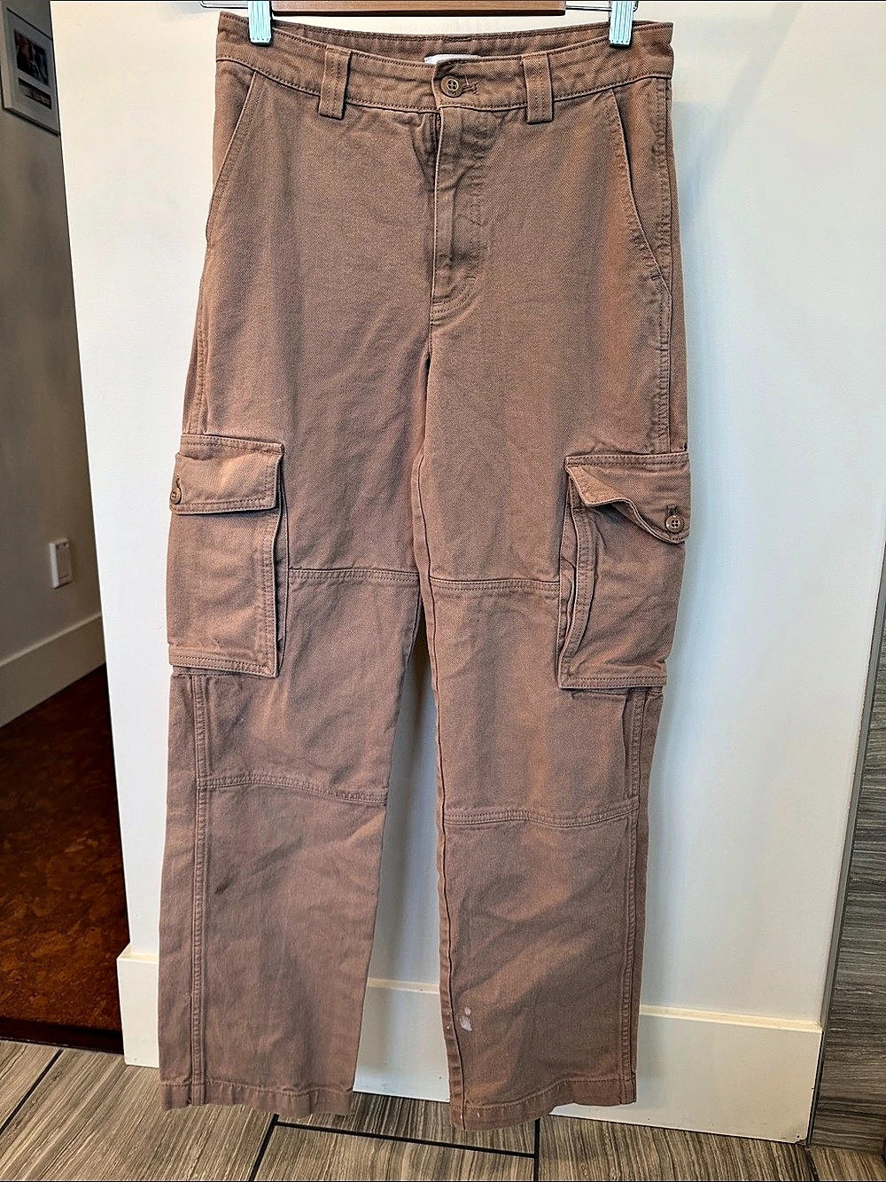Tna Troop Cargo Pant Women's Cotton Pants in Brown